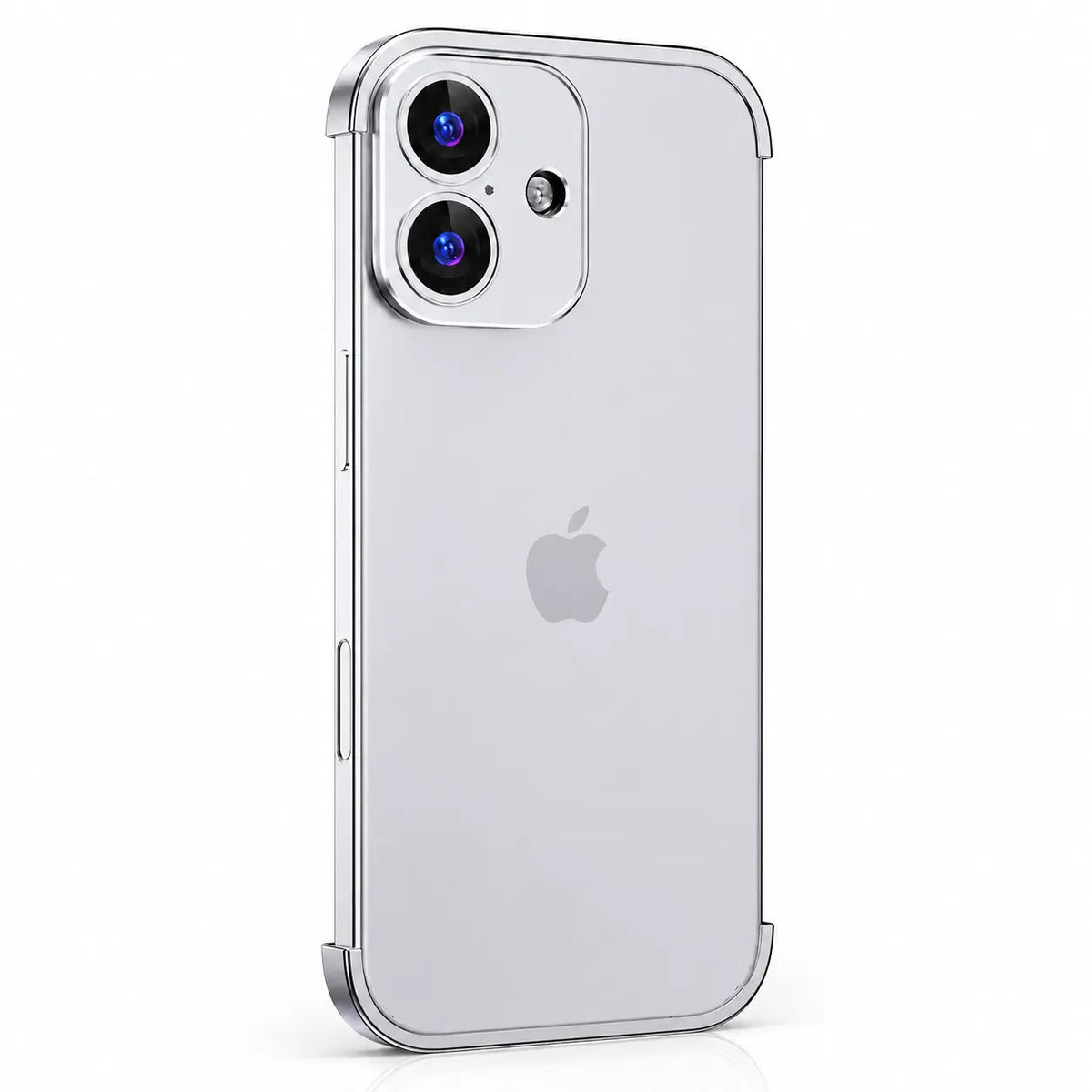 Minimal open-back metal phone bumper #color_Titanium Gray