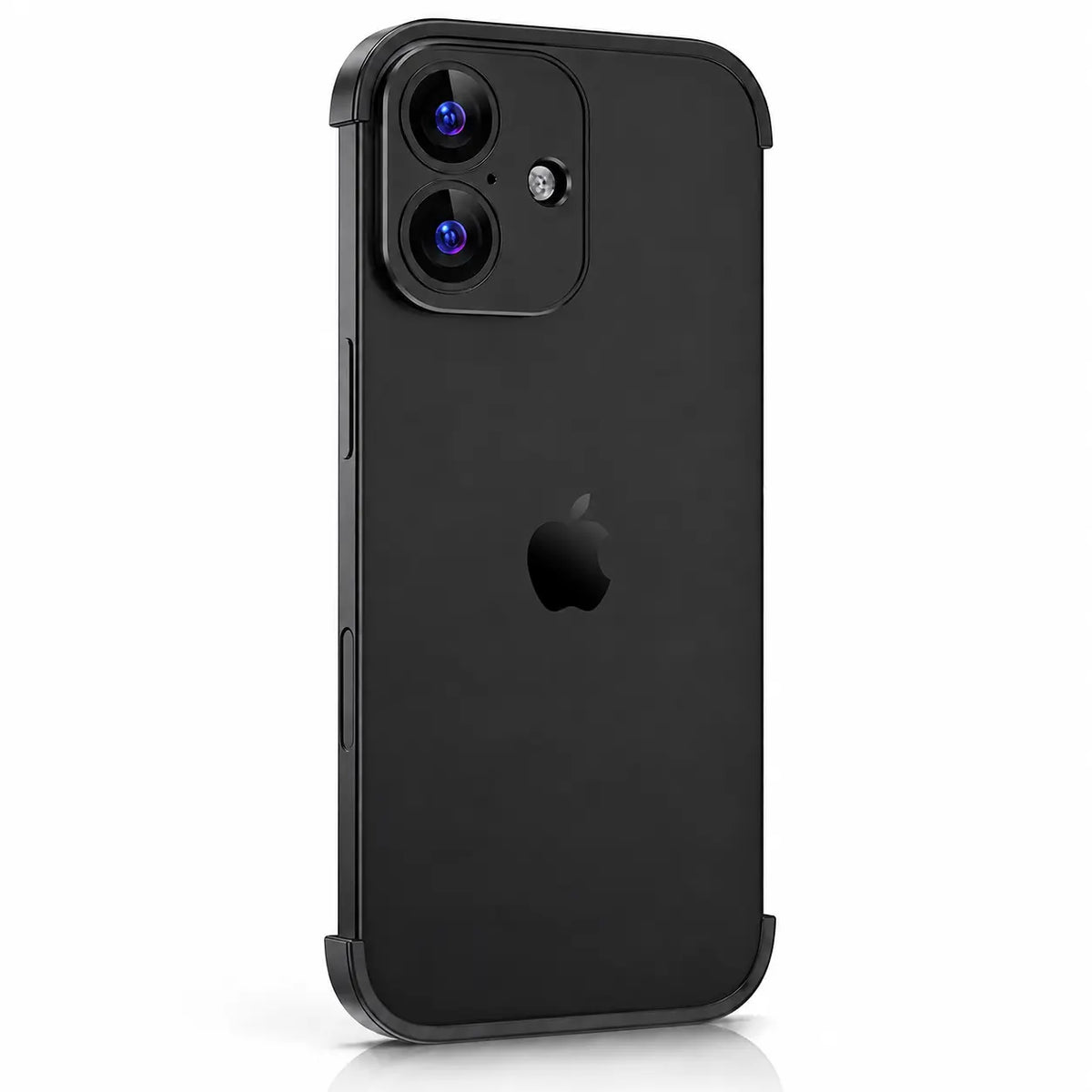 Minimal open-back metal phone bumper #color_Midnight Black