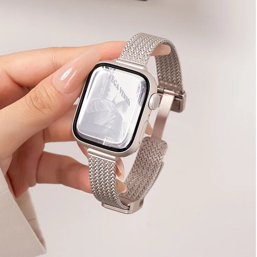 Women's Ultra-Thin Stainless Steel Bracelet Band for Apple Watch